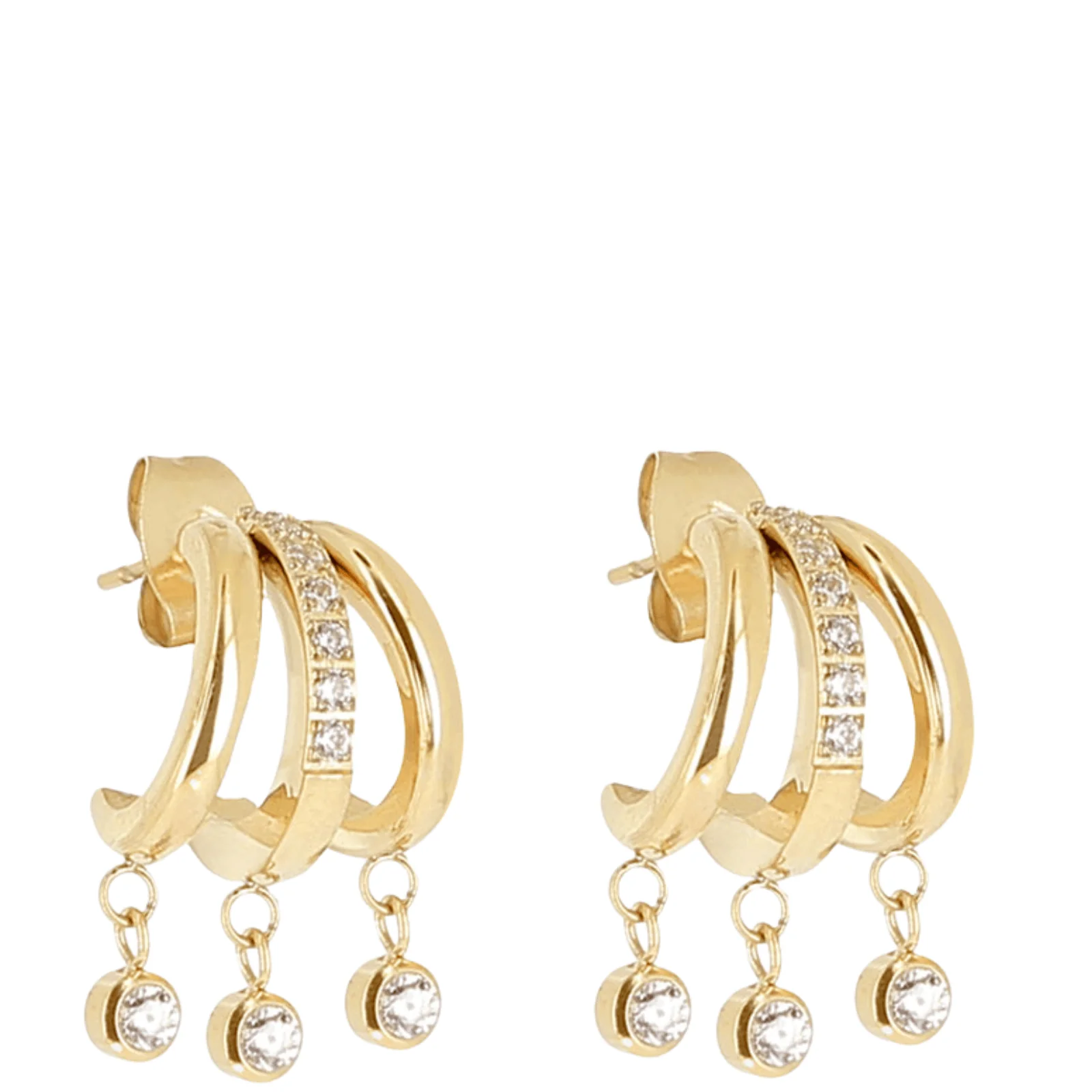 ZAG Gold Silvia Hoop Earrings