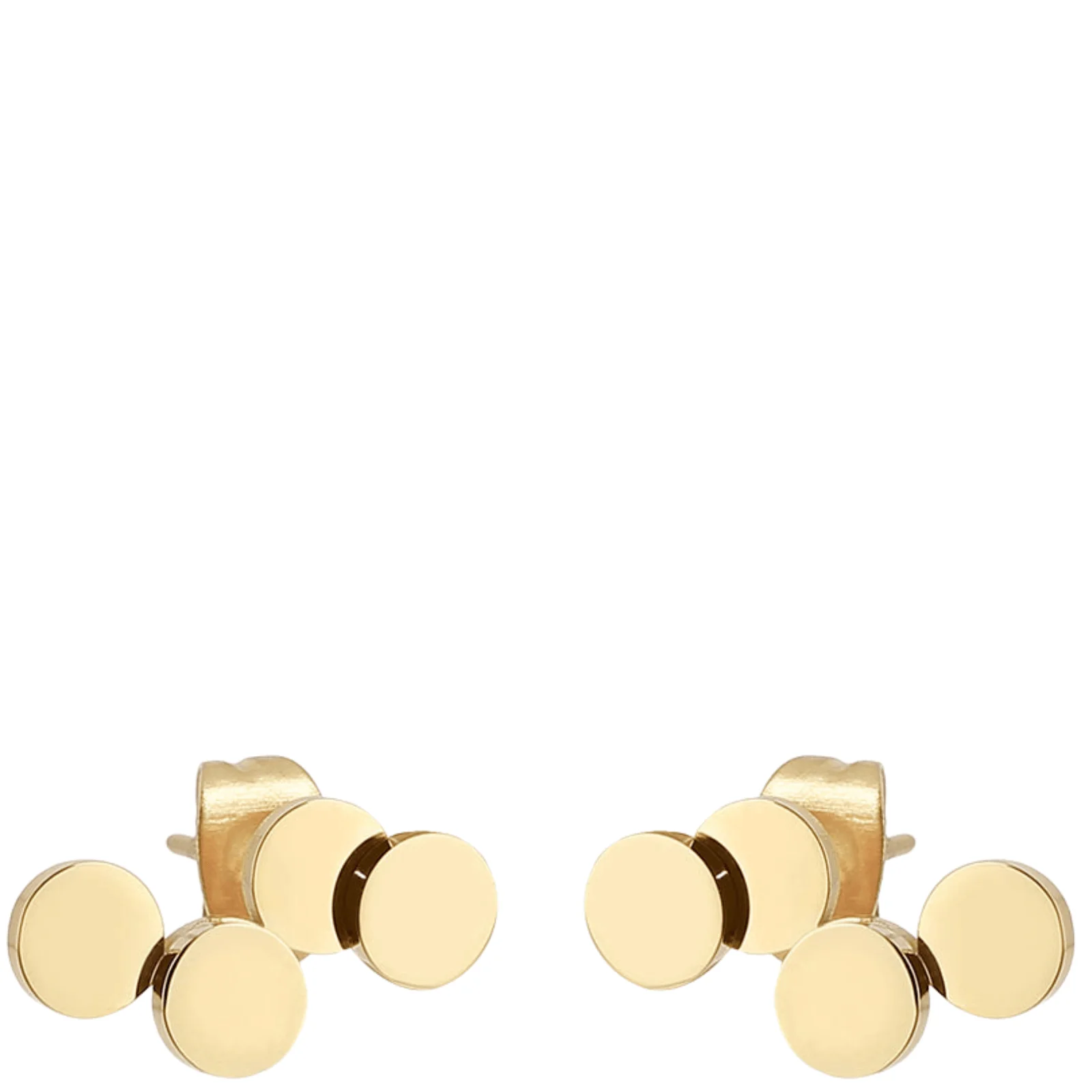 ZAG Gold Small Circle Stud Earrings