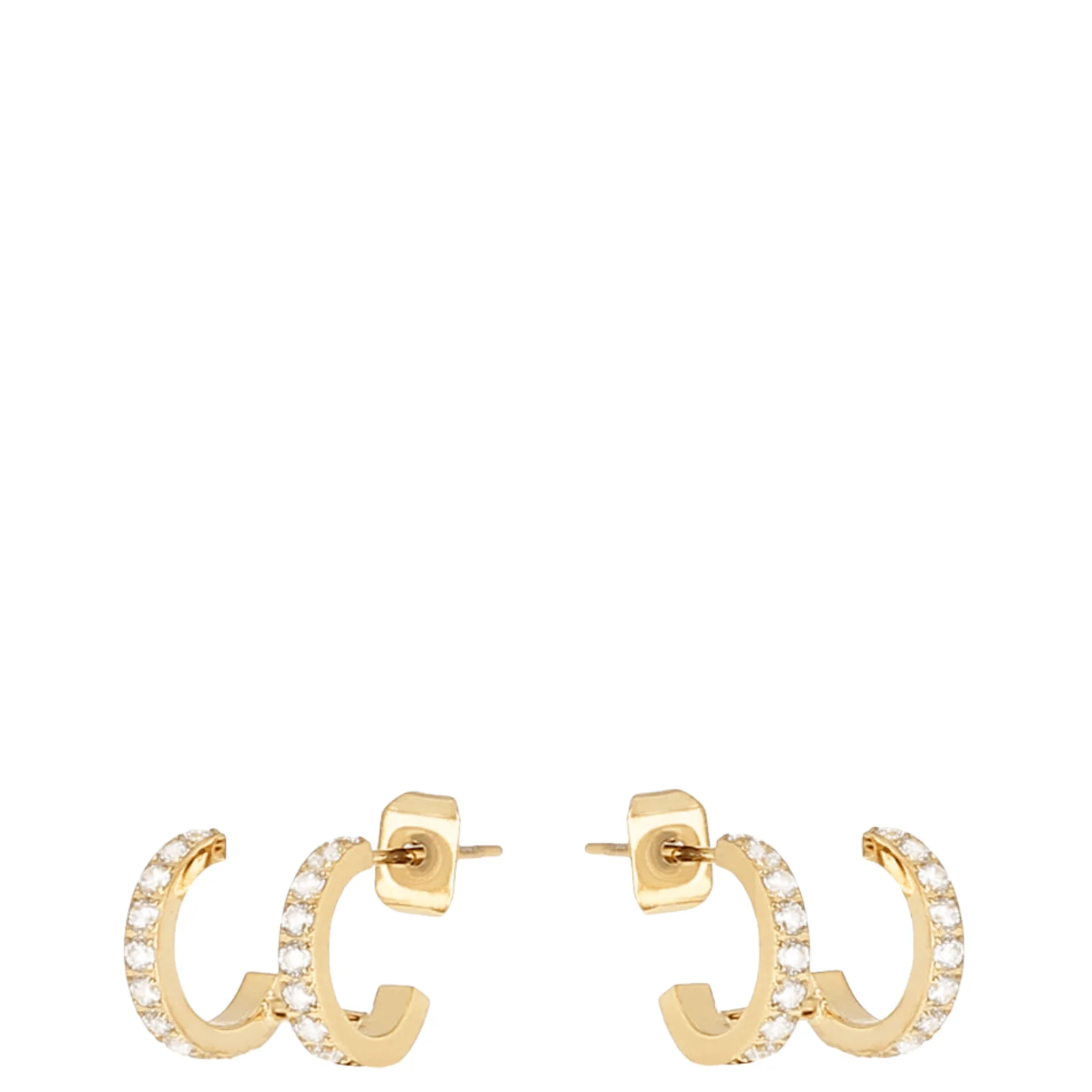 ZAG Gold Xavi Small Double Hoop Earrings