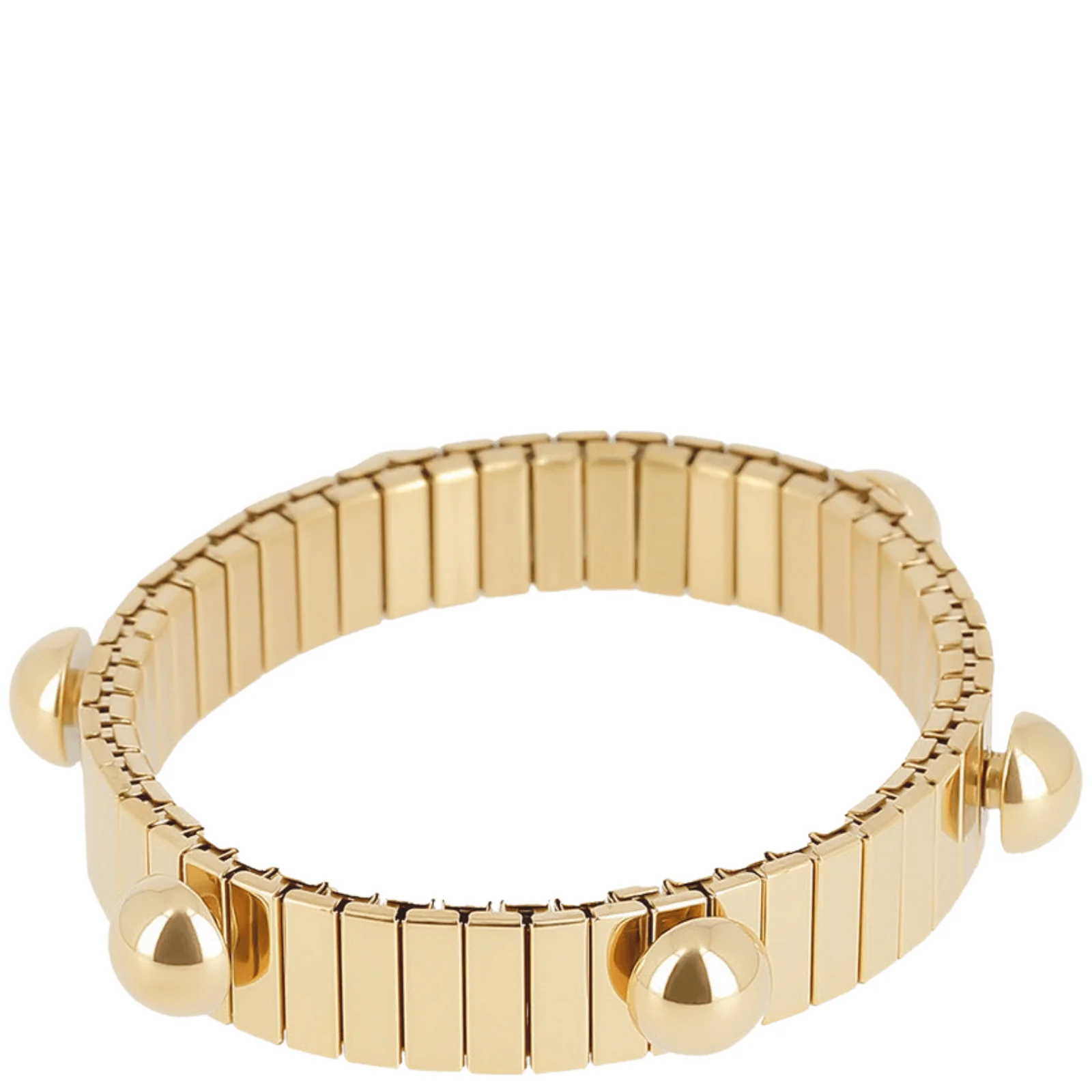 ZAG Gold Dome Studded Stretch Bracelet