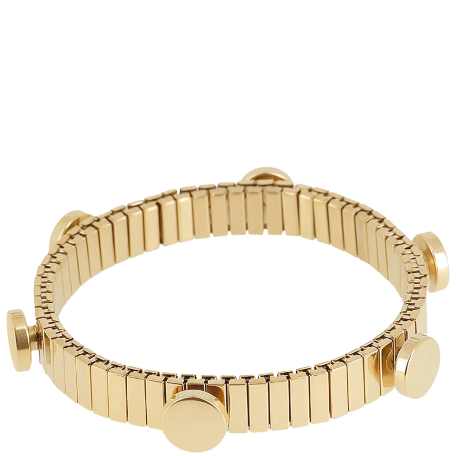 ZAG Gold Studded Stretch Skinny Bracelet