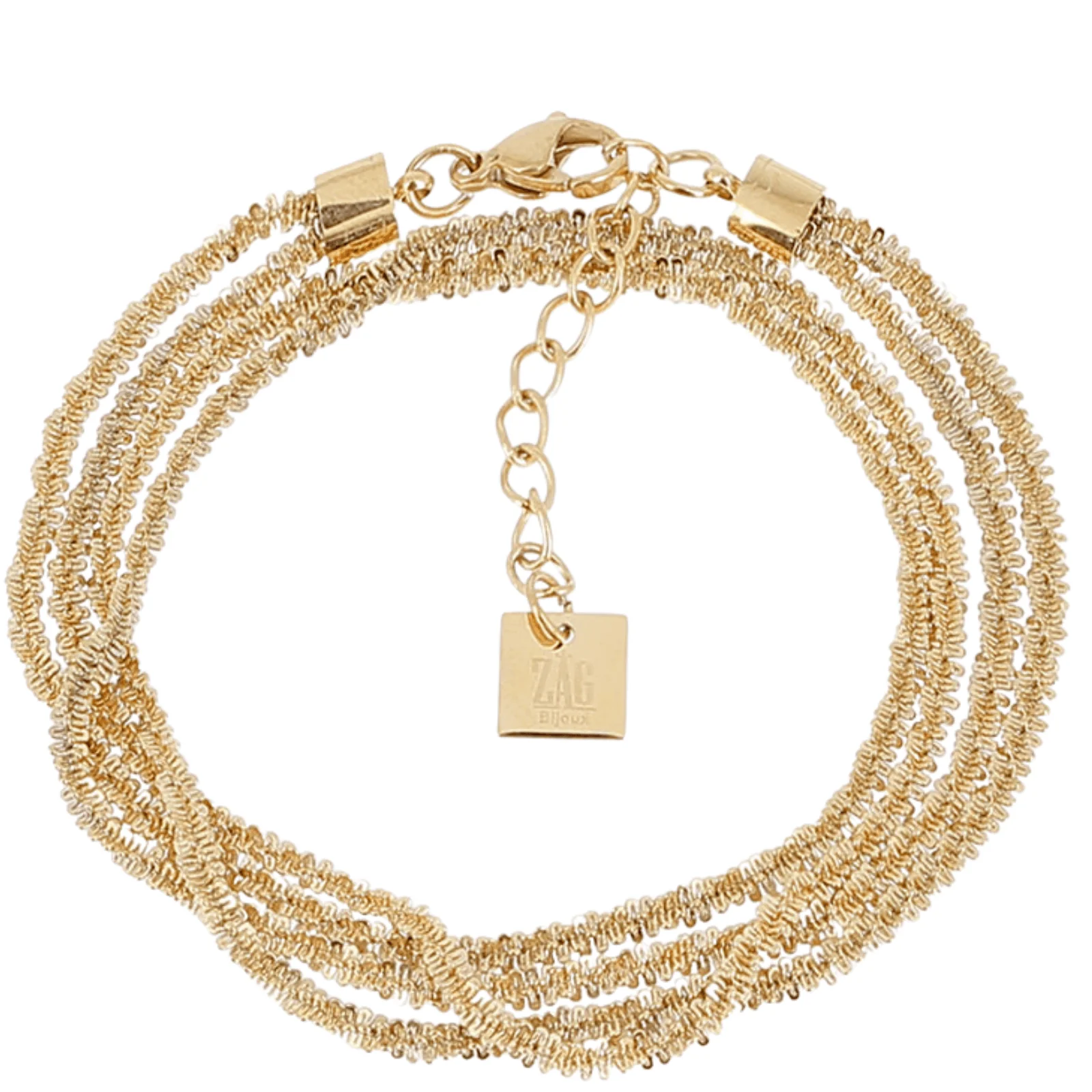 ZAG Gold Tulia Sparkly Chain Bracelet