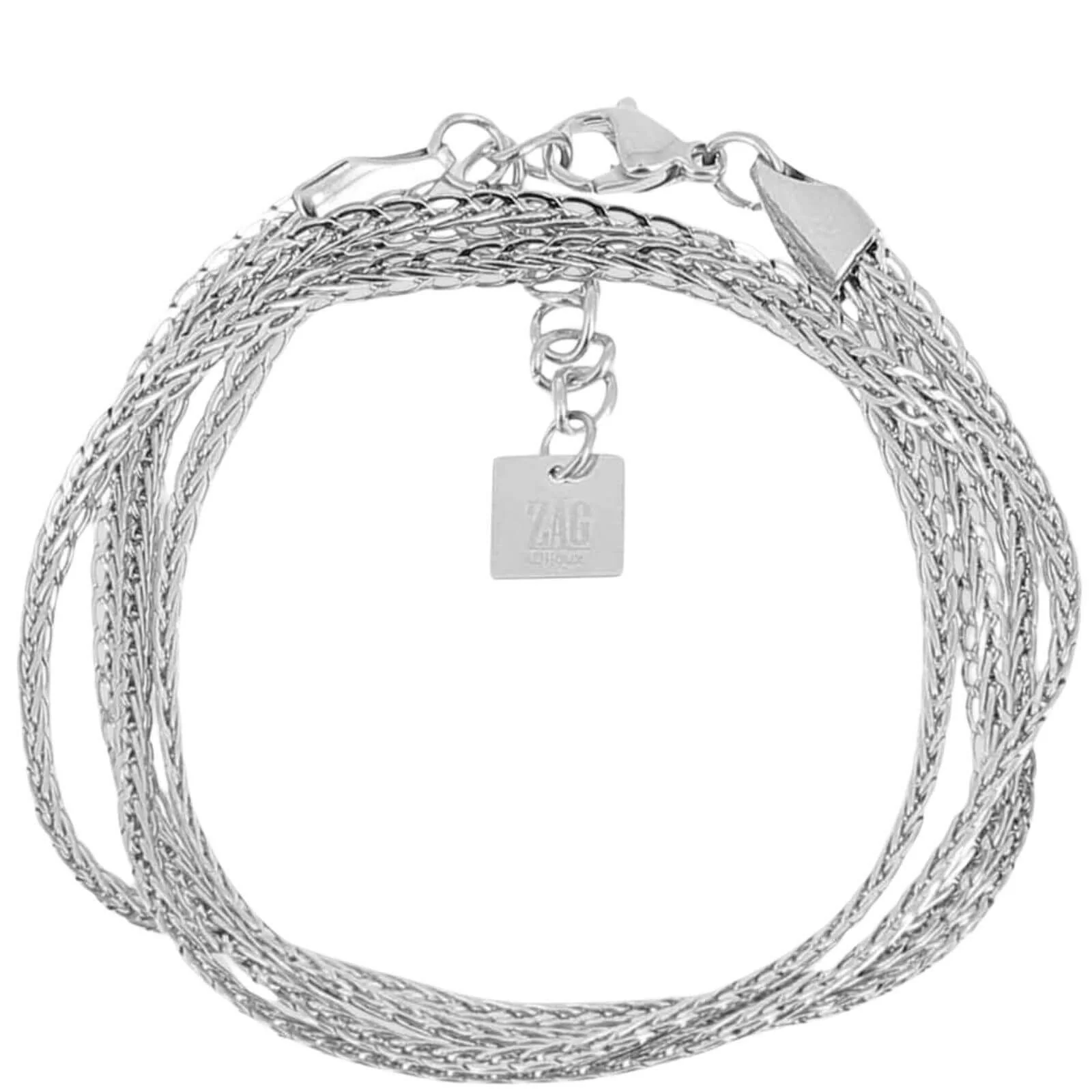 ZAG Multi Strand Silver Bracelet