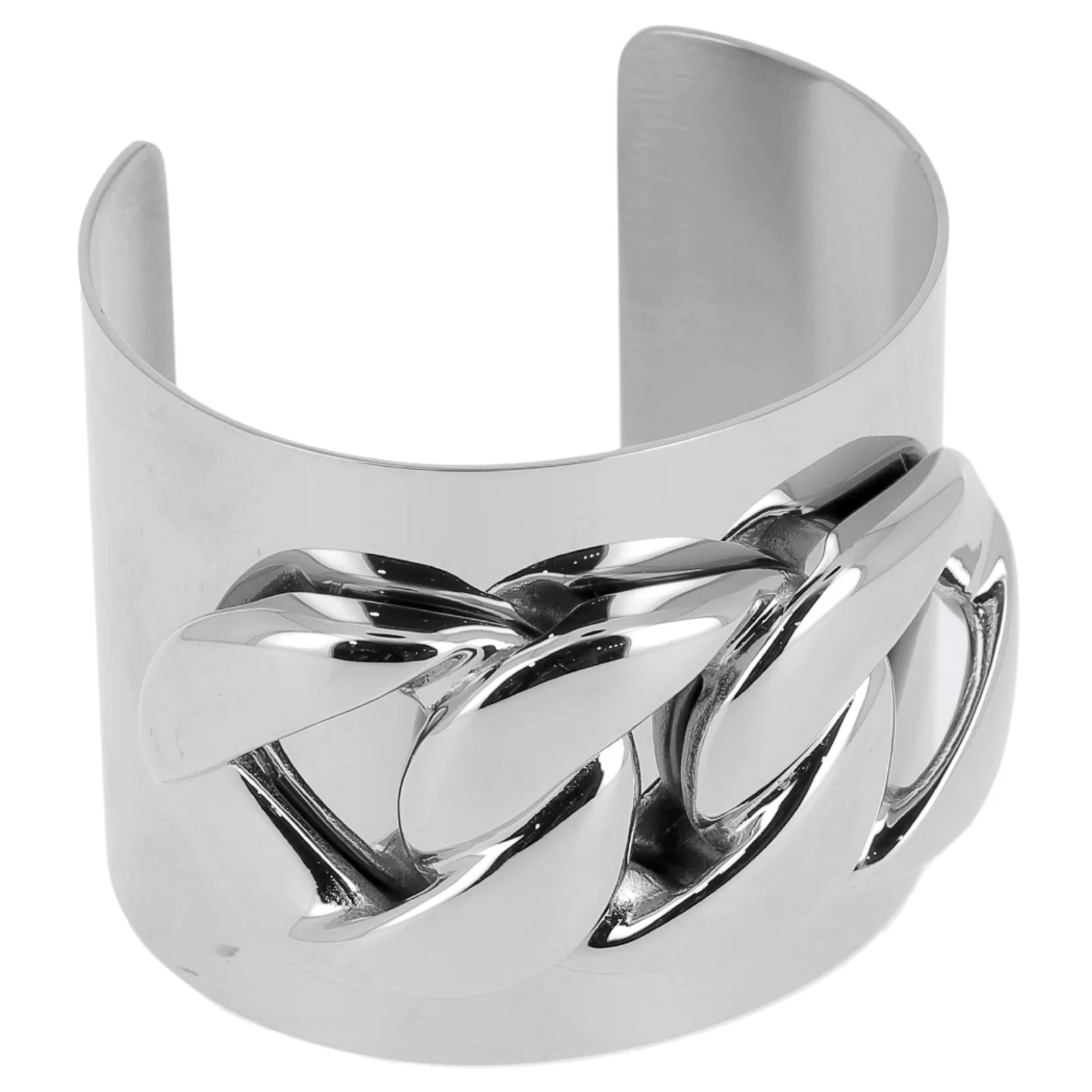ZAG Silver Chunky Curb Bangle