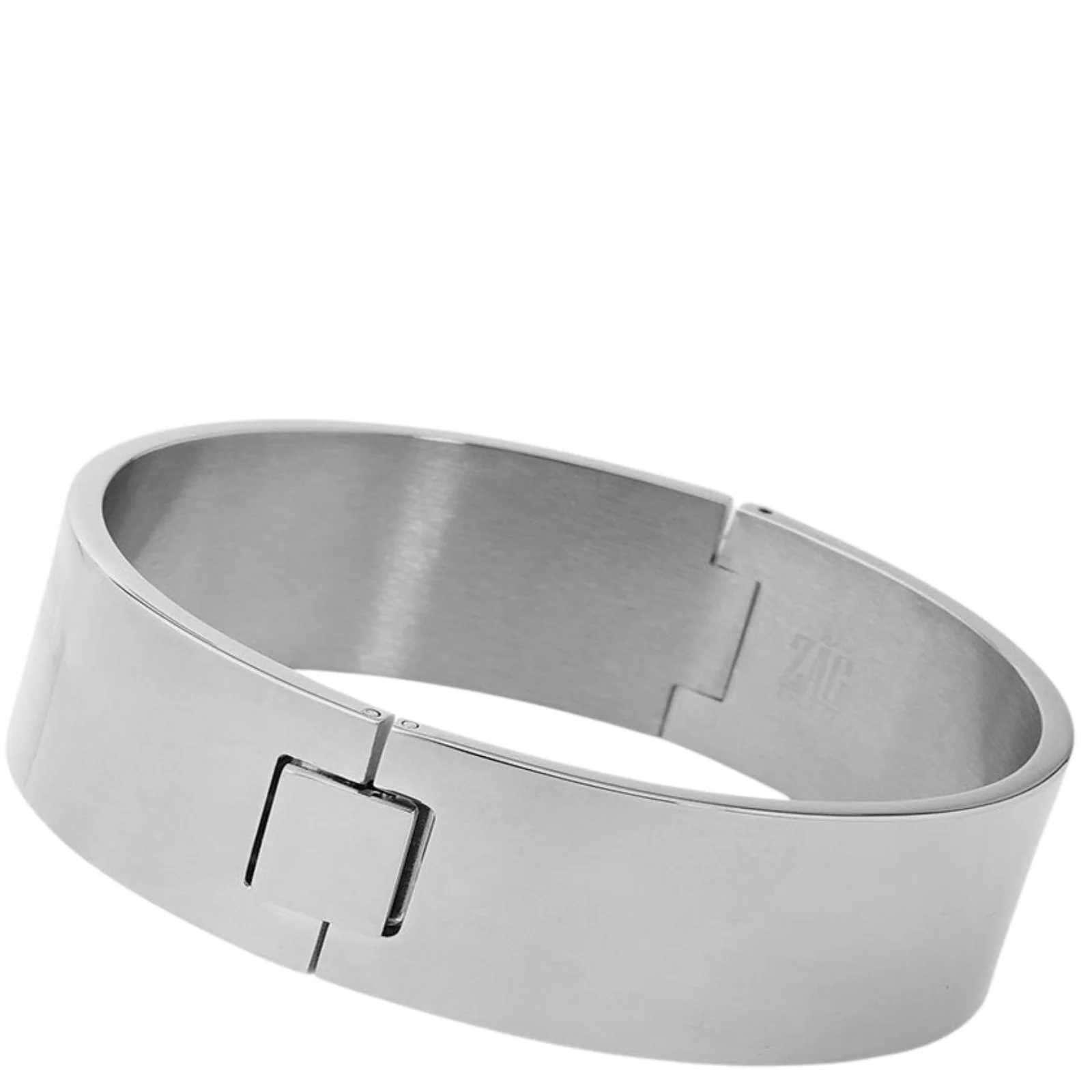 ZAG Silver Chunky Plain Bangle