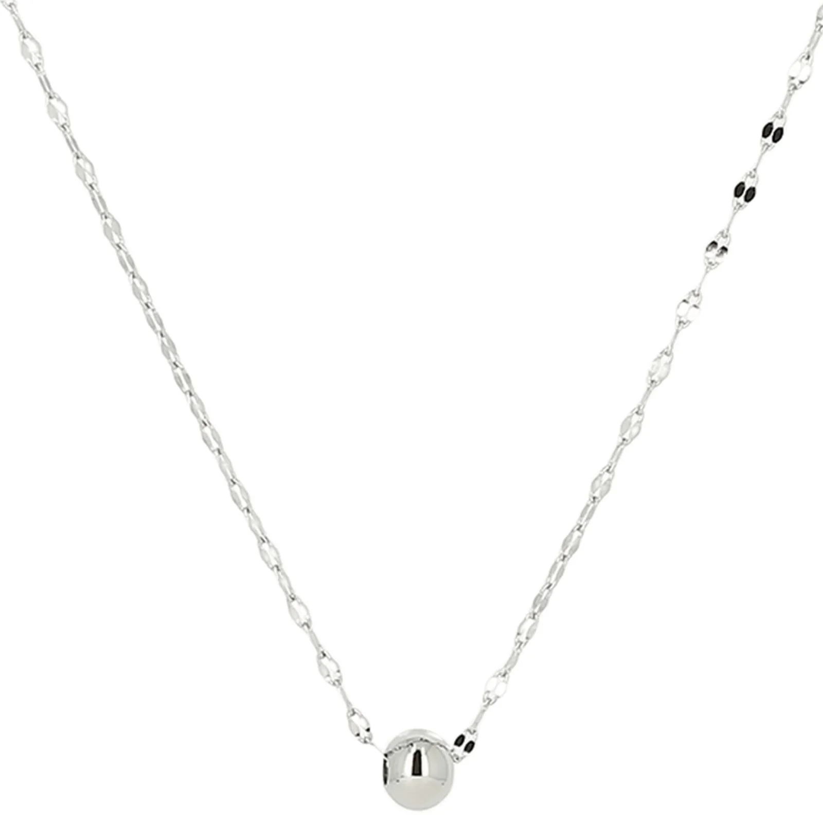 ZAG Silver Dainty Sphere Necklace