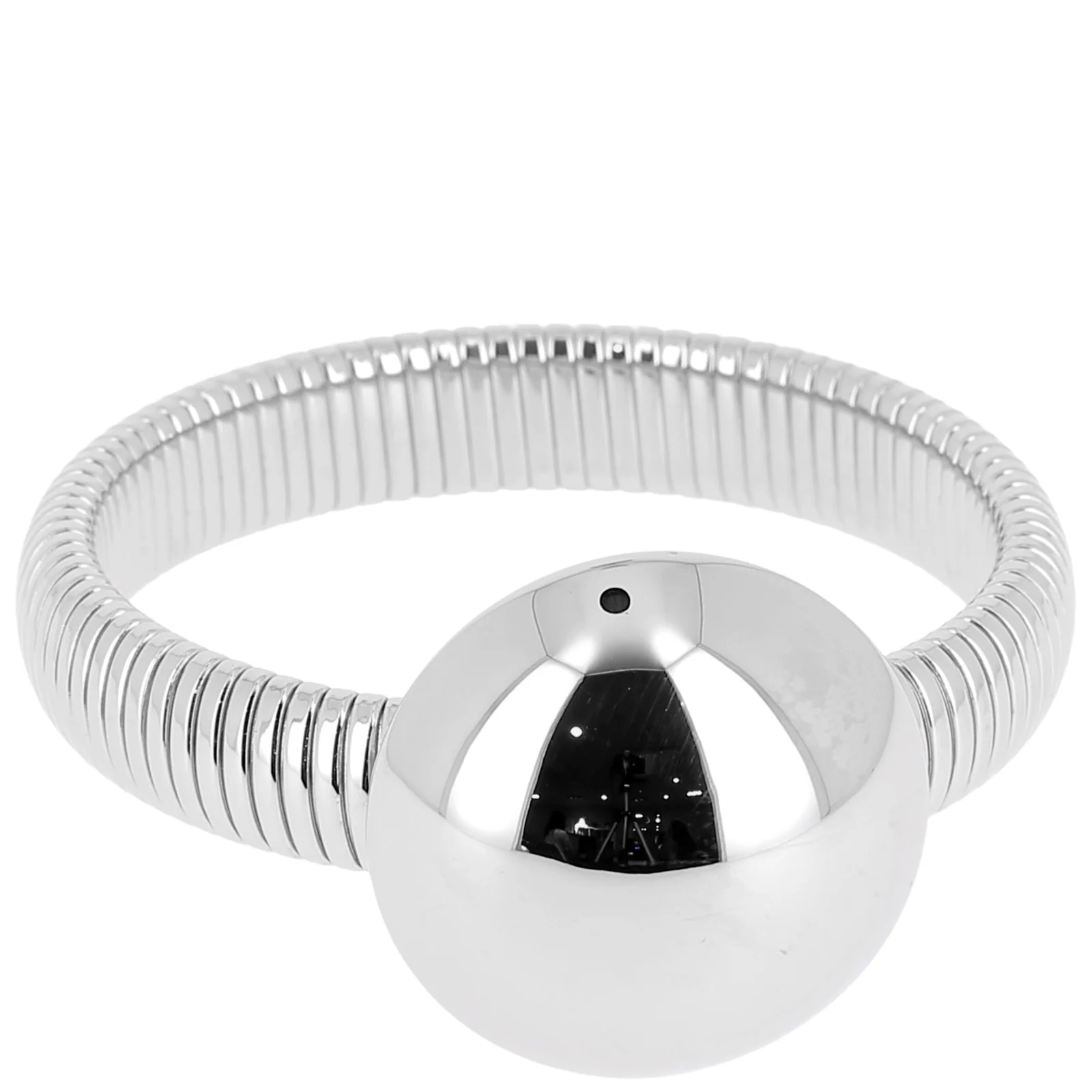ZAG Silver Flexi Large Dome Bangle