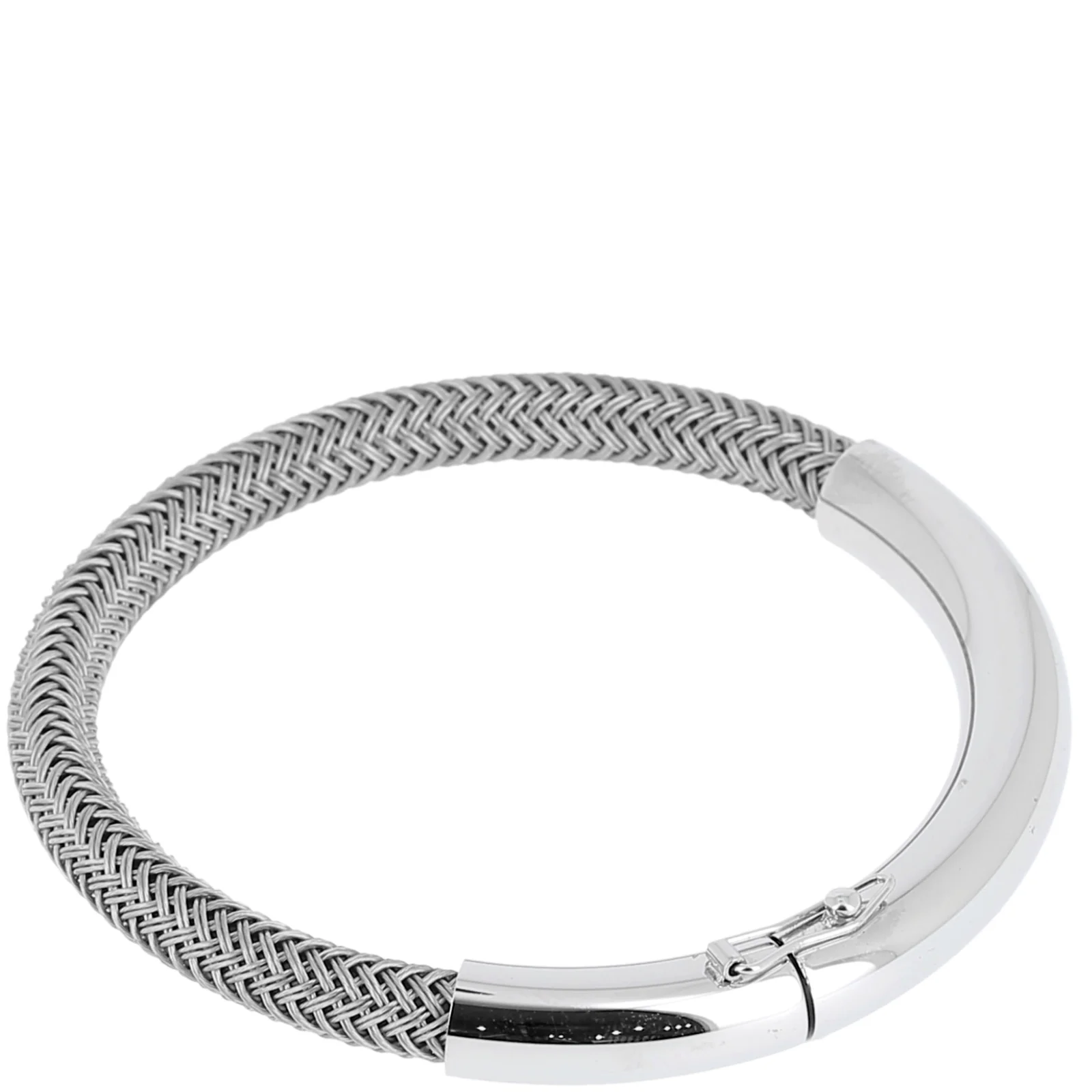 ZAG Silver Grey Cord Bangle