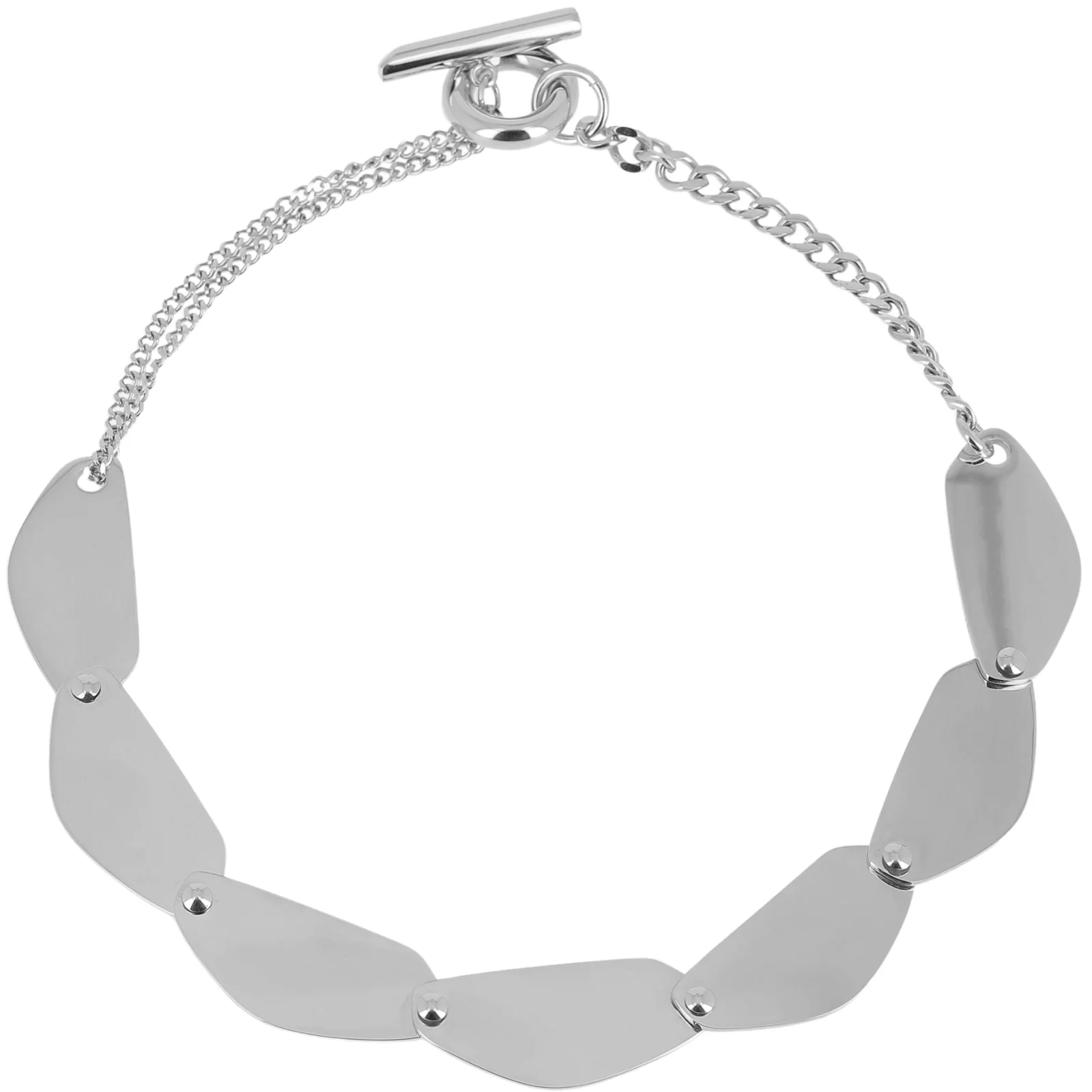ZAG Silver Naples Large Flat Pendant Necklace