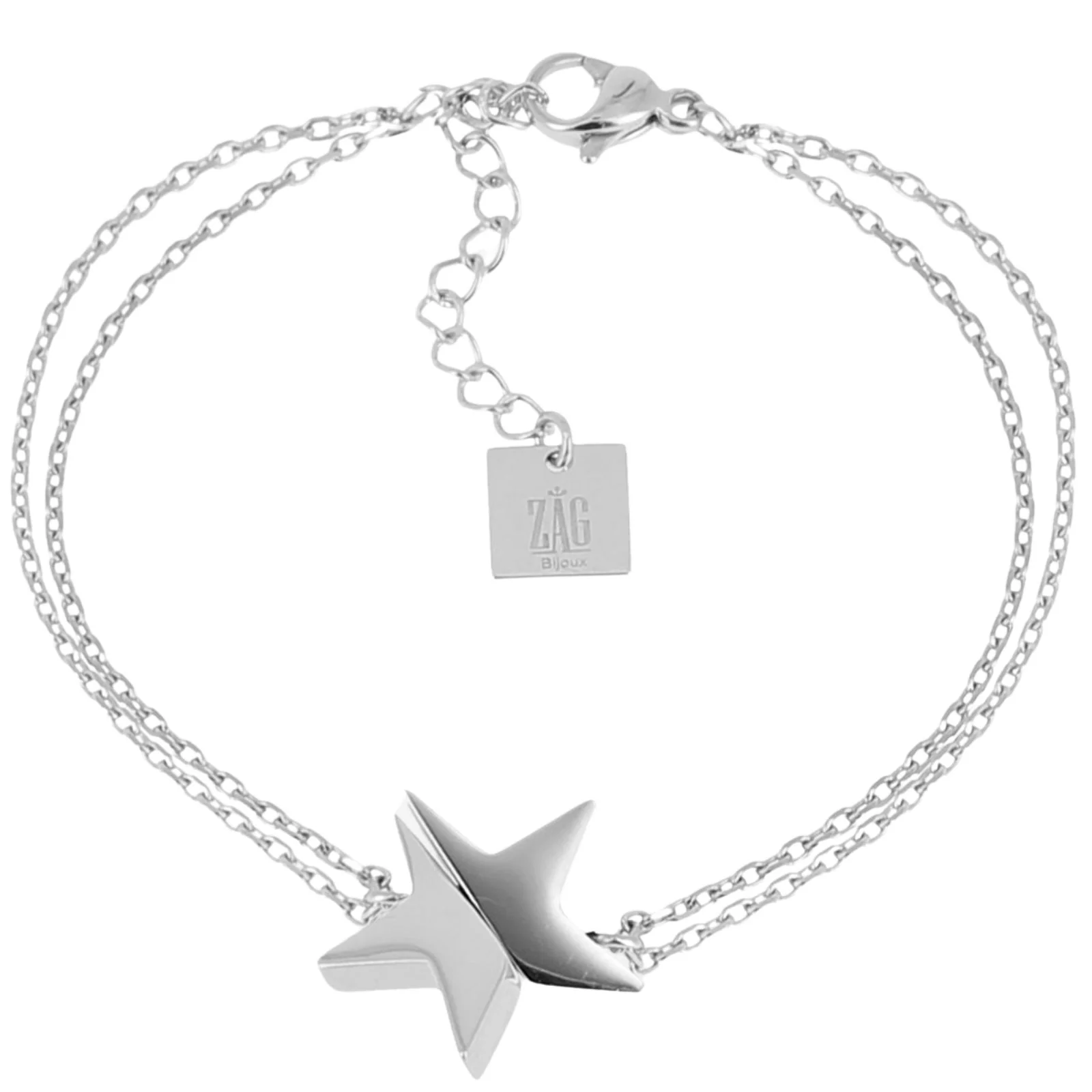 ZAG Simple Silver Star Bracelet