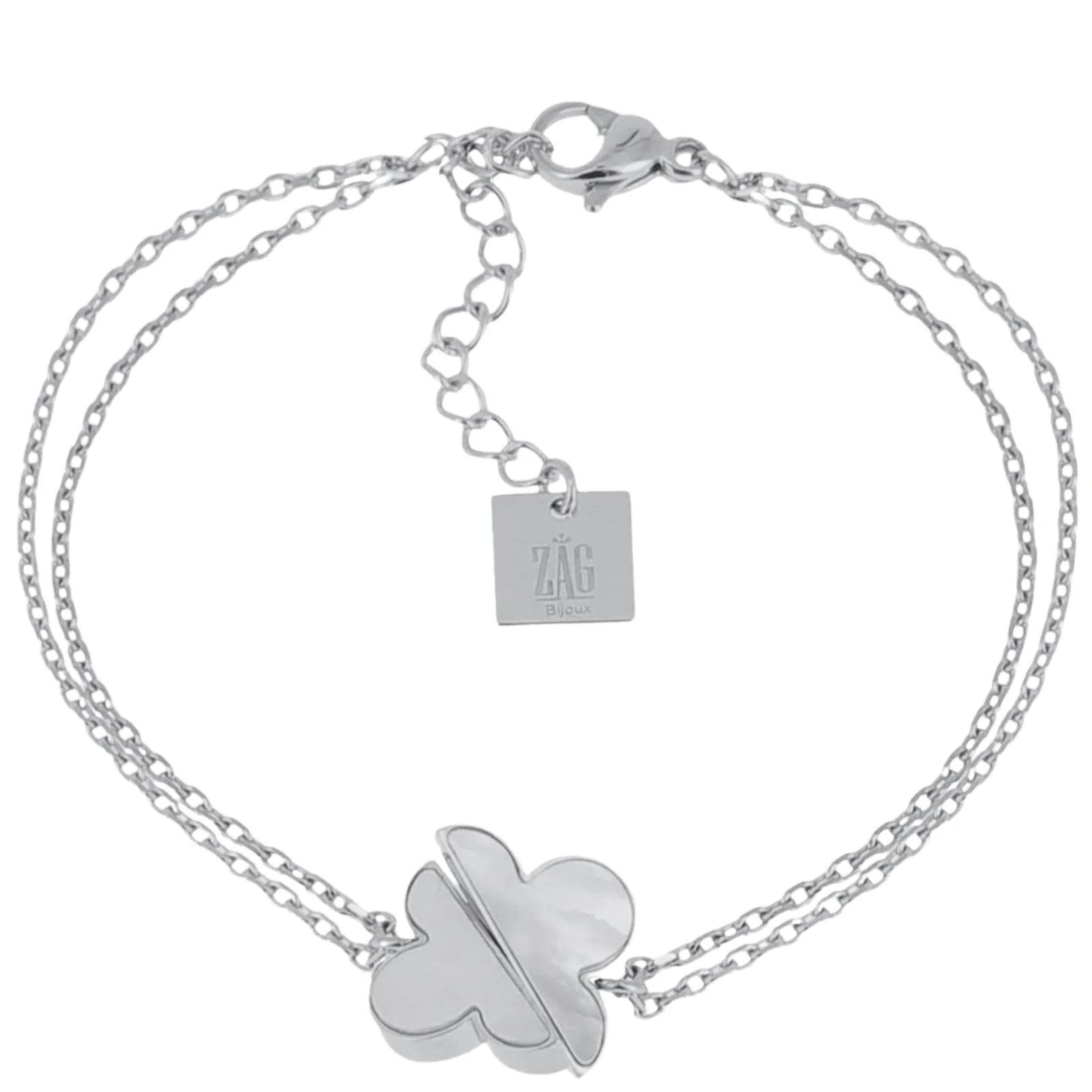 ZAG Simple Silver Clover Bracelet