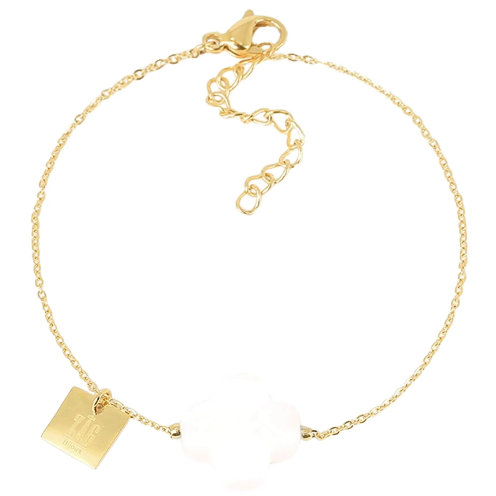 ZAG Vega Gold Bracelet - White