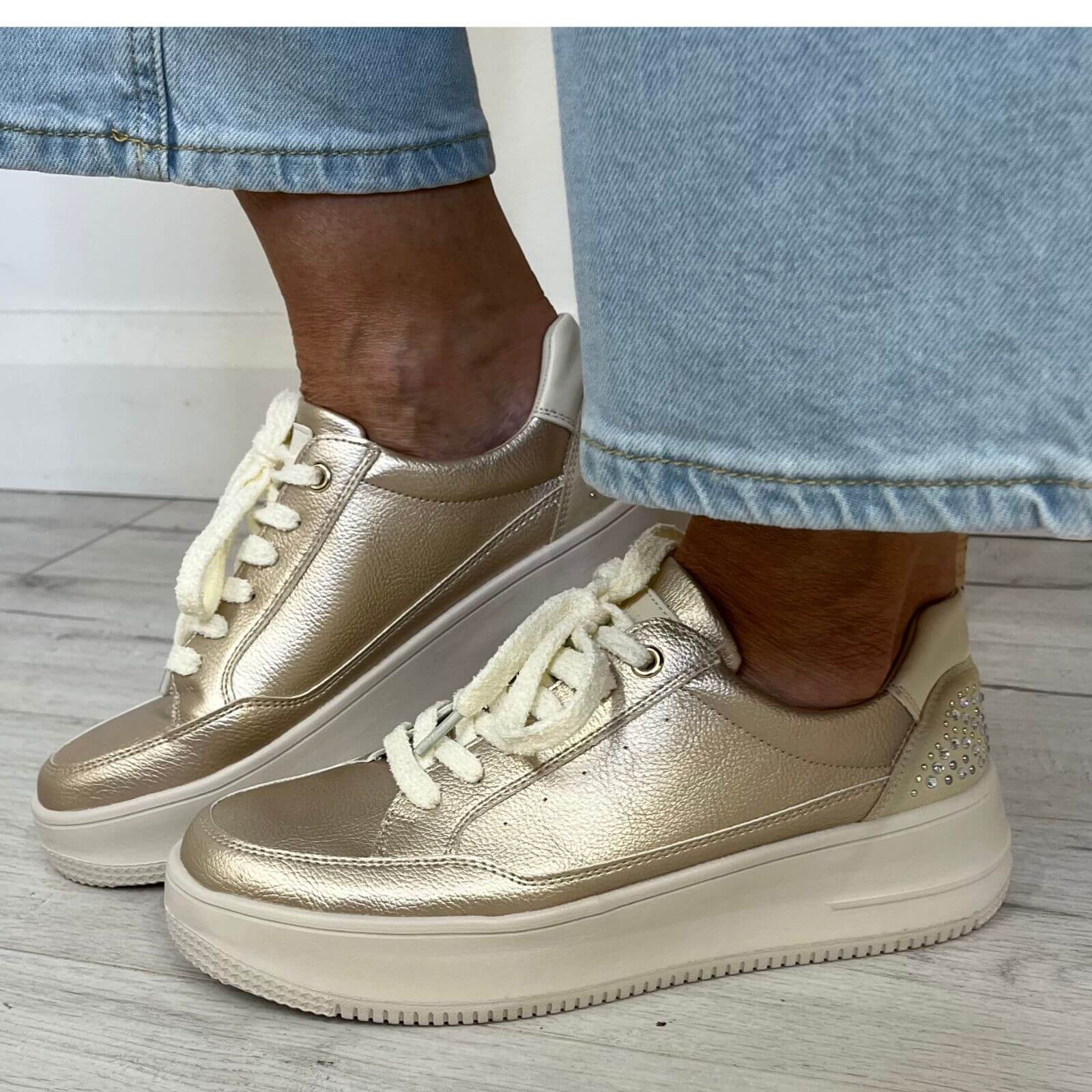 Zanni & Co Abula One Sneakers - Gold - Image 3